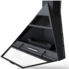 Admeto Fireplace Suspended Corner Fireplace