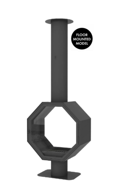 Hexagon Fireplace