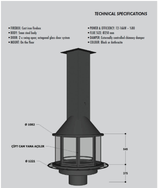 Octagon Fireplace