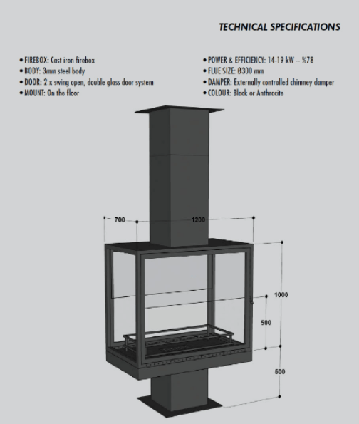 Rectangle Fireplace