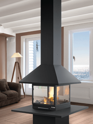 Vulcano Central Fireplace