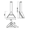 Admeto Fireplace Suspended Corner Fireplace