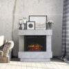 Dimplex Avalone White/ Concrete